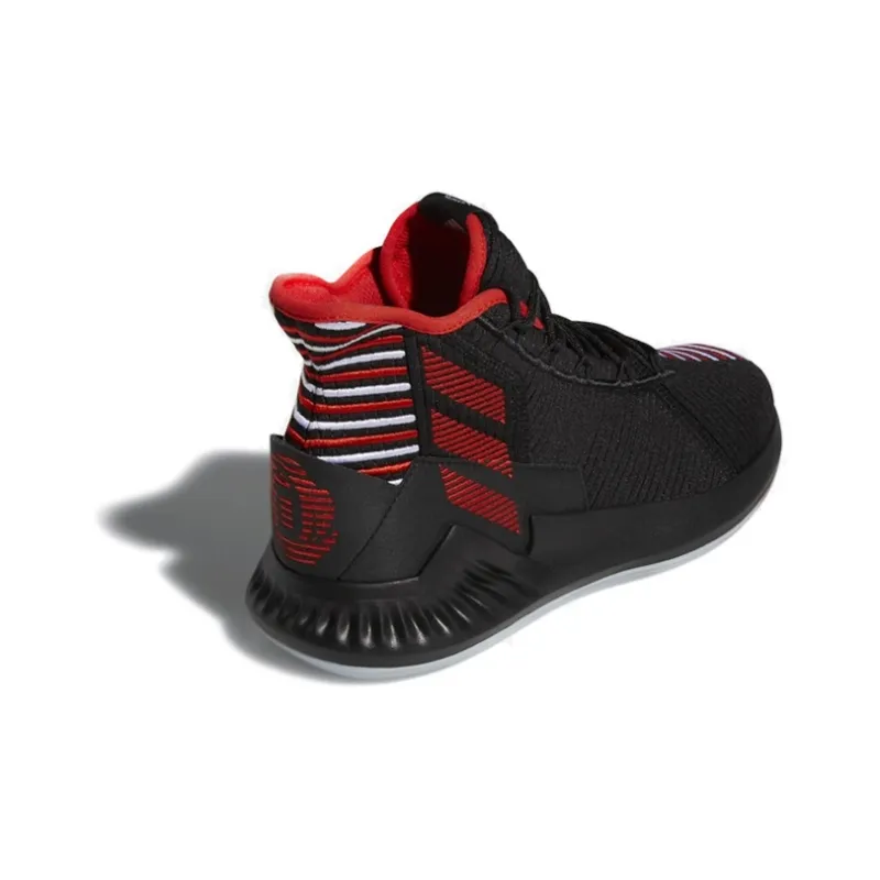 adidas Derrick Rose 9 Black White Red-3