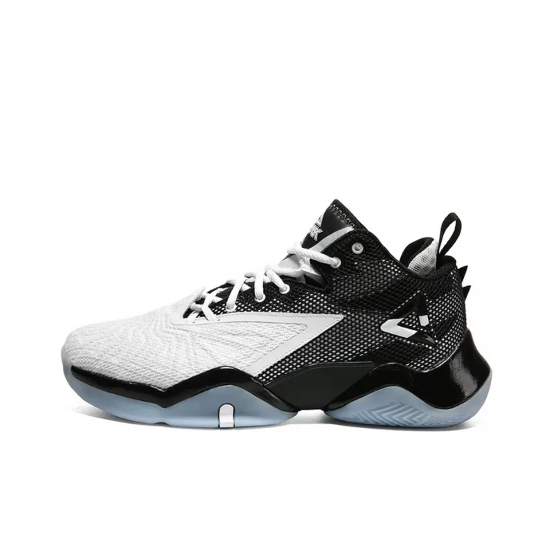 PEAK Taichi Lightning Anti Slip Wear Resistant Low Top Taichi Basketball Shoes Men's White Black-0