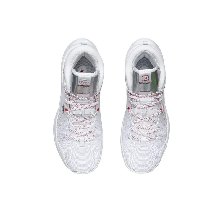 LINING SILENCER Basketball Shoes Men Mid Top Standard White-3