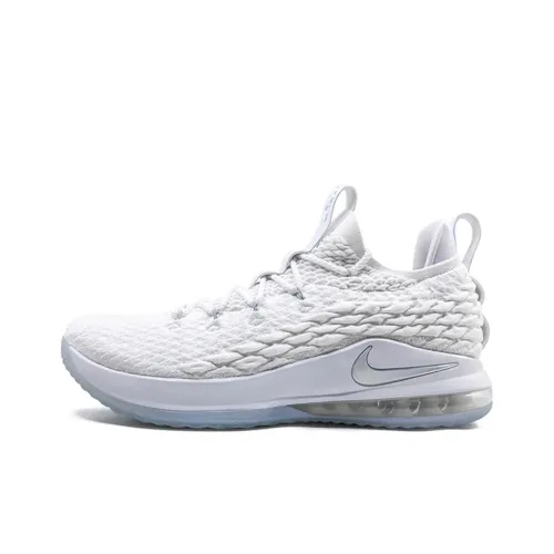 Nike LeBron 15 Low White Metallic Silver