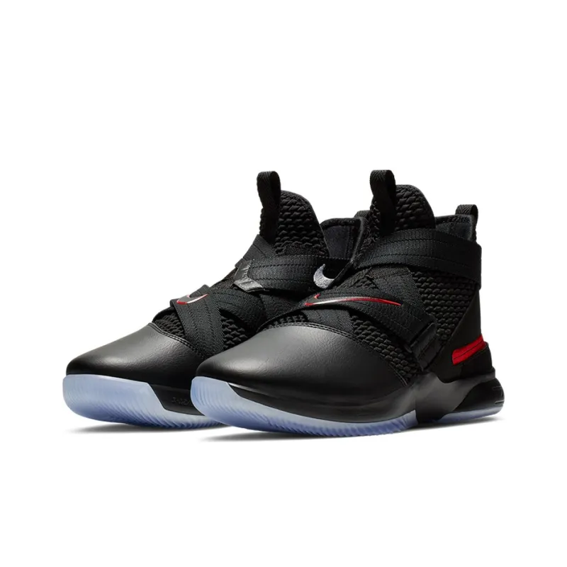 Nike LeBron Soldier 12 FlyEase 4E 'Black University Red'-2