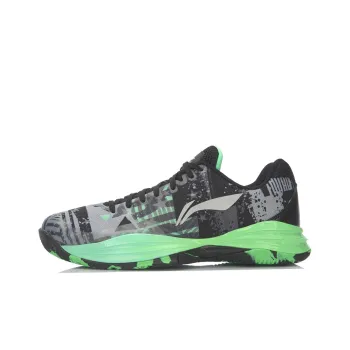 LiNing Night Stalker Cushioning Breathable Low Top Basketball Shoes Men's Green Gray Black