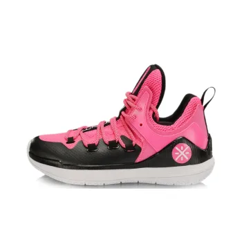 LiNing The Sixth Man 2019 Way Of Wade Cushioning Anti-Slip And Wear-Resistant Low-Top Basketball Shoes Men's Black Pink