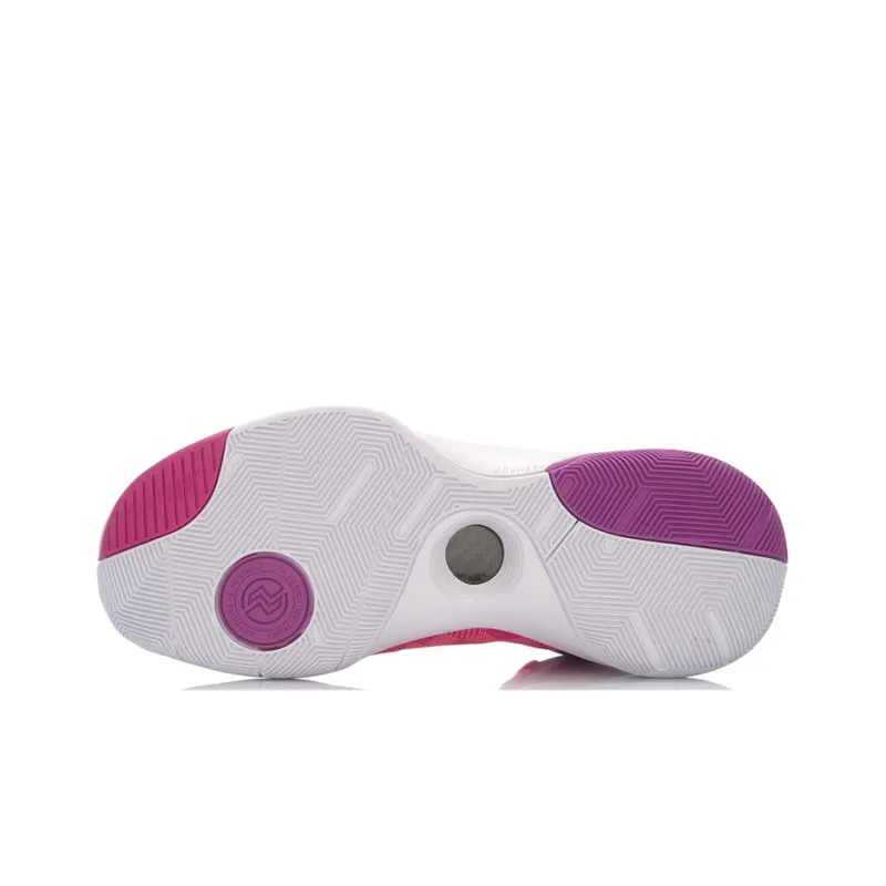 LiNing Speed 3 High Top Basketball Shoes Unisex Pink Purple-4