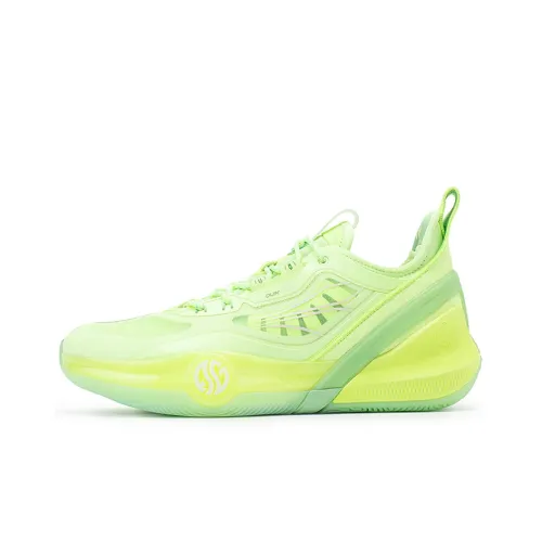 361° AG3 Pro Low Cushioning, Slip Resistant, And Abrasion Resistant Low Top Basketball Shoes Men's Green Yellow