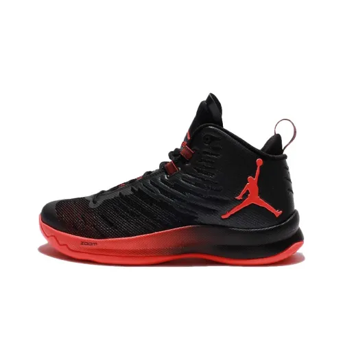 Jordan Super.Fly 5 Basketball Shoes Men High-Top Black/Orange