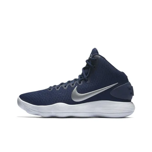 Nike Hyperdunk 2017 Basketball Shoes Men High-Top White/Blue