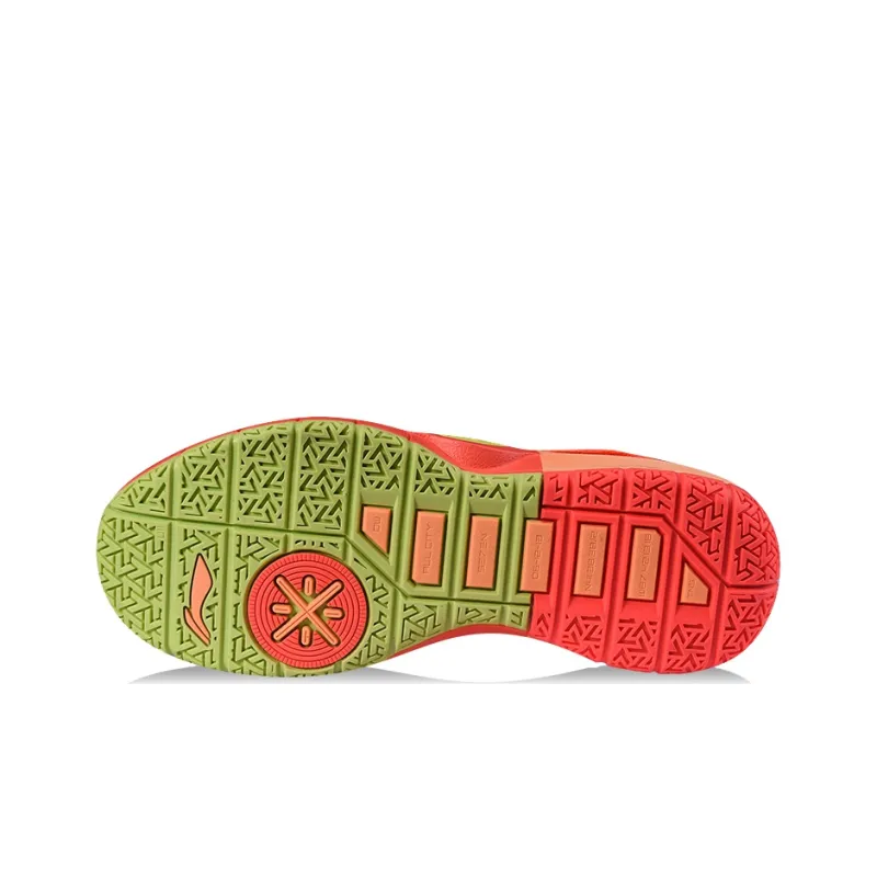 LiNing All City 7 Wade Collection Anti Slip Wear Resistant Mid Top Basketball Shoes Men's Neon Orange-4
