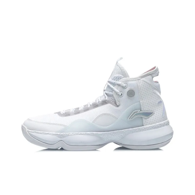 LiNing WOW SHADOW 2 Wow Shadow 2 Cushioning Anti-Slip And Wear-Resistant High-Top Basketball Shoes Unisex White-0