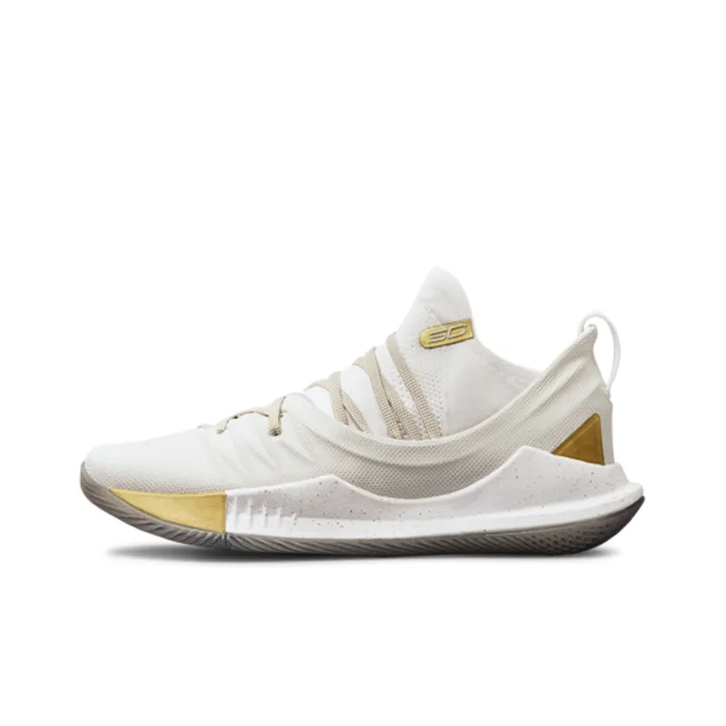 Under Armour Curry 5 White Gold-0