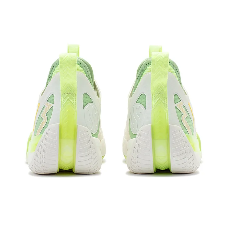 361° Zen 3 SE Mojito Cushioning Anti-Slip And Wear-Resistant Support Low-Top Basketball Shoes Men's White Green-3