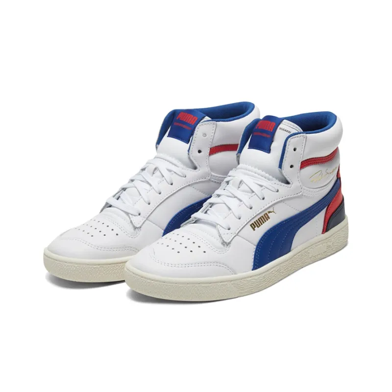 PUMA Ralph Sampson Mid Og White Blue Red-2