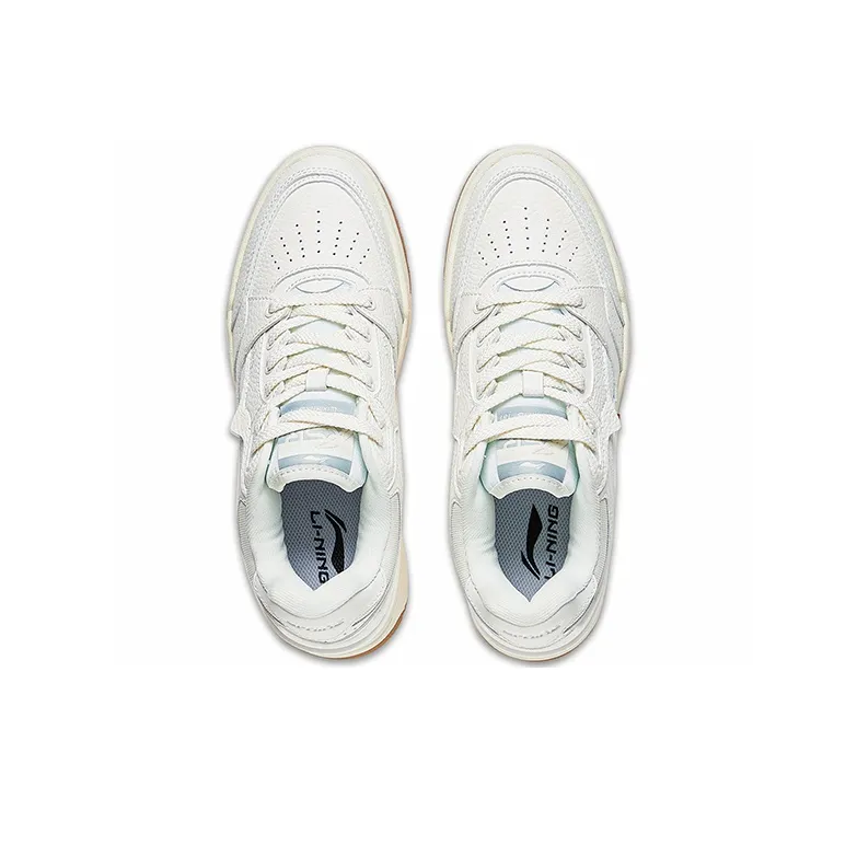 LiNing RSR 101䨻 Anti-Slip And Wear-Resistant Lightweight Low-Top Skateboard Shoes Women's Mist White-2