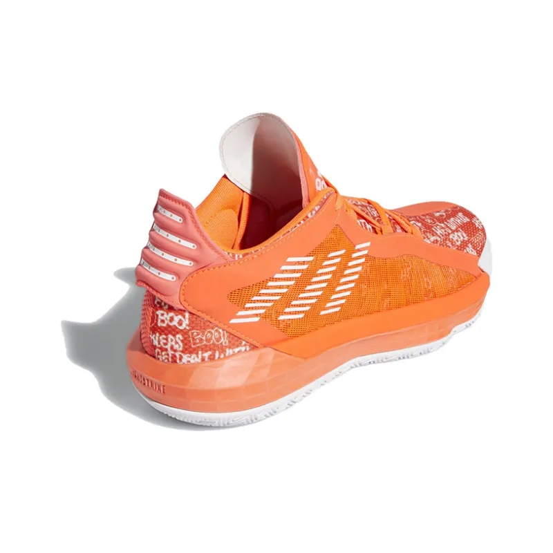 Adidas Dame 6 Solar Red White-2
