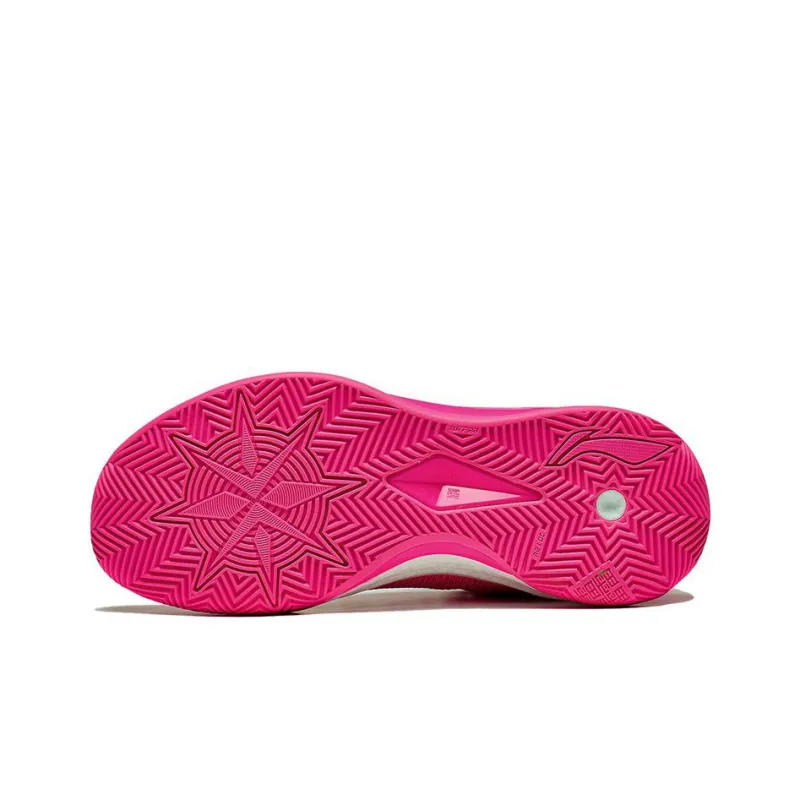 LiNing Liren 3 V2 PINK Durable Breathable Low Top Basketball Shoes Unisex Fluorescent Luminous Pink-4