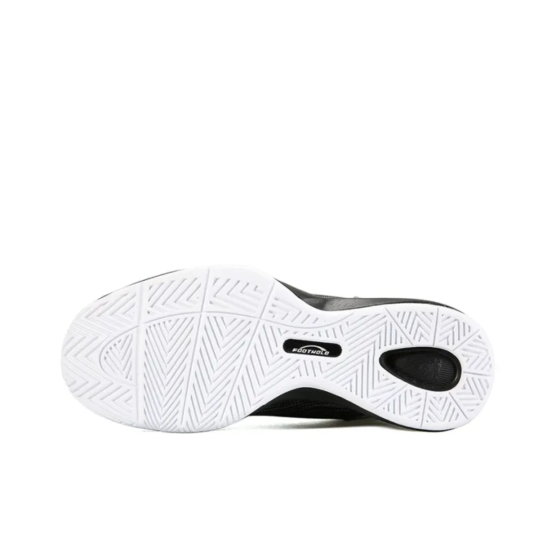 PEAK Glow In The Dark Cushioning Anti Slip And Wear Resistant Mid Top Performance Basketball Shoes Men's Black Gray-5