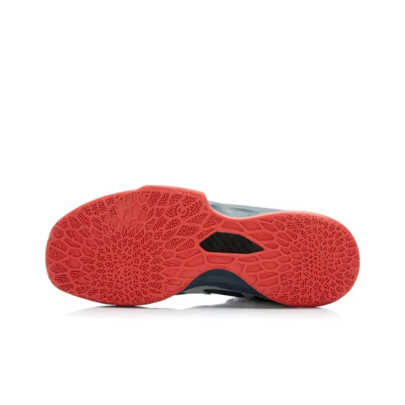 LINING Basketball Shoes Men High-Top Gray/Black/Red-4