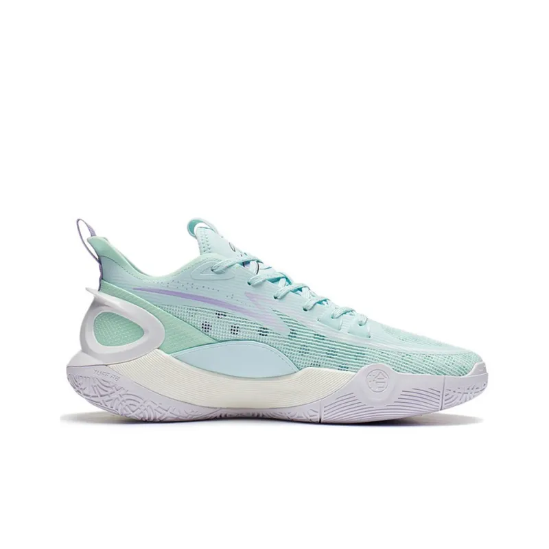 LiNing SONIC 10 V2 Anti-Slip Wear-Resistant Low-Top Basketball Shoes Aqua Blue-2