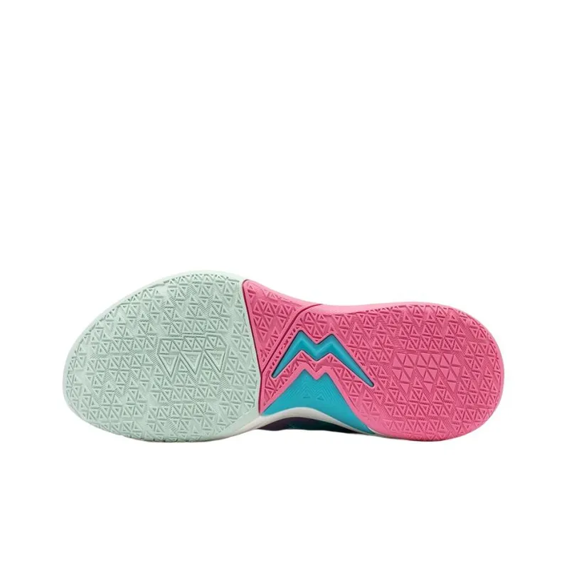 361° Big3 4.0 SWITCH Anti Slip Wear Resistant Low Top Basketball Shoes Men's Pink Green-5