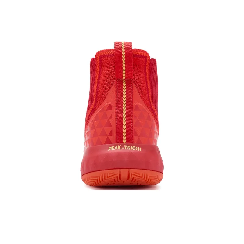 PEAK Fireworks Third Generation High Top Basketball Shoes Men's Red-4