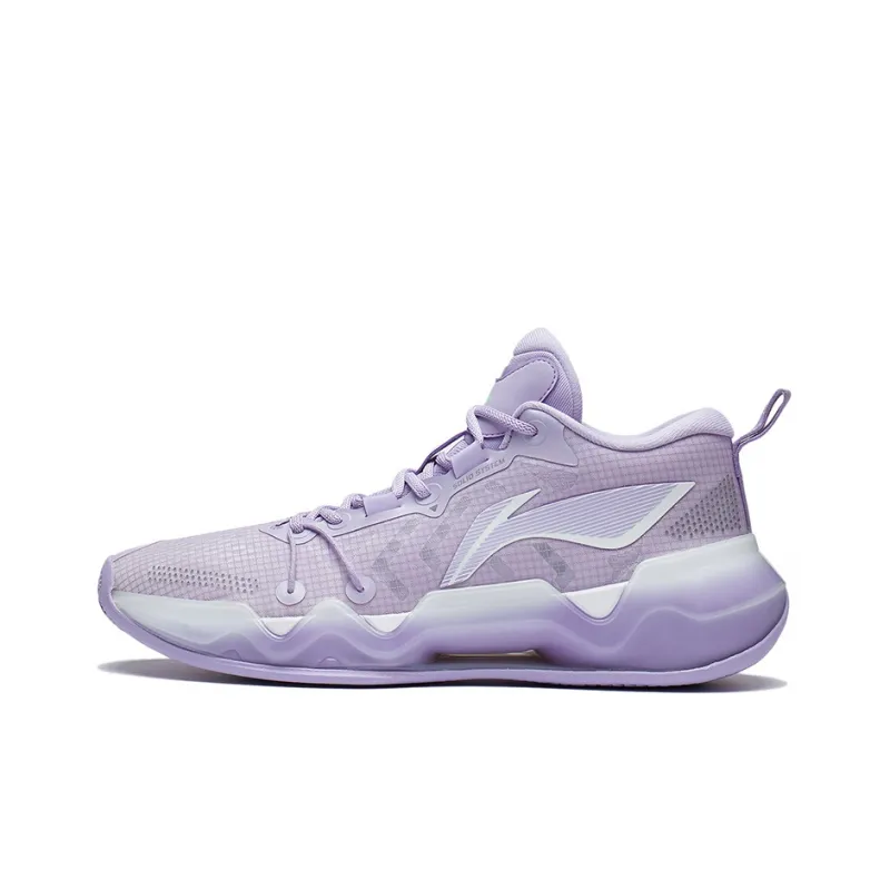 LiNing Liren 2 Low Cushioning Anti Slip And Wear Resistant Coverage Support Low Top 䨻 Basketball Shoes Men's Lilac-0