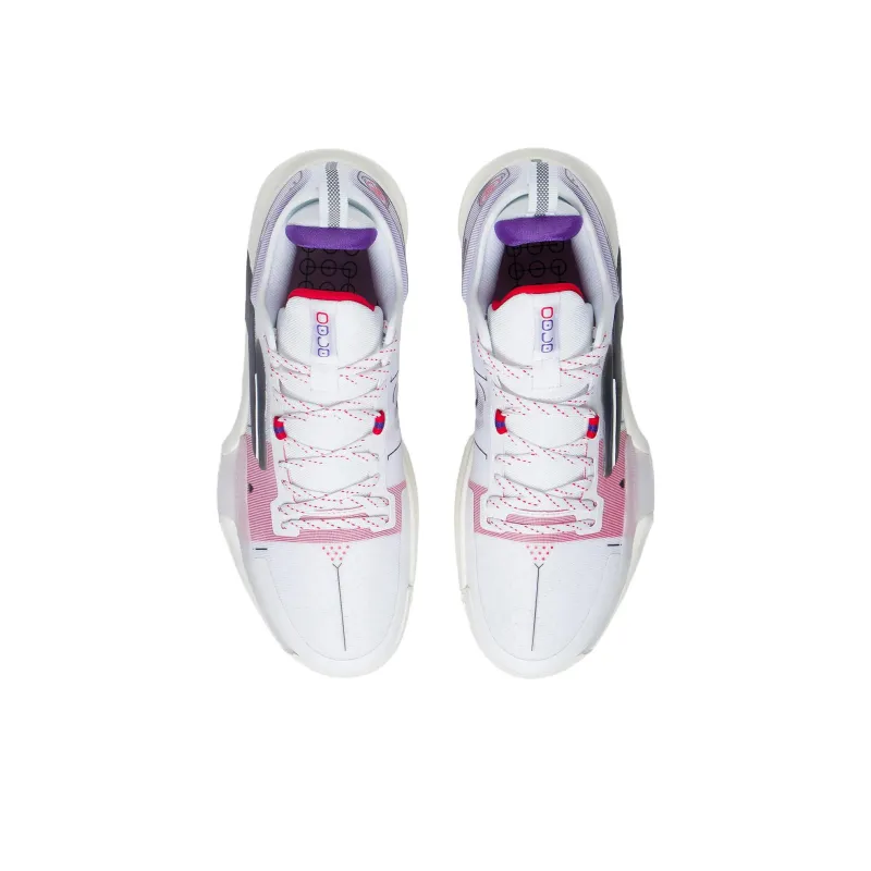 LINING Speed 9 Premium Basketball Shoes Men Low Top Standard White-5