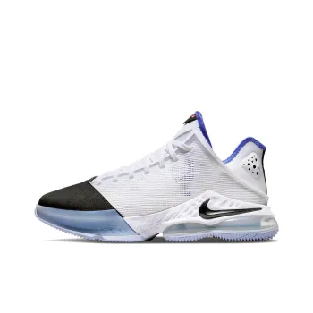 Nike LeBron 19 Low White Medium Blue Siren Red Black