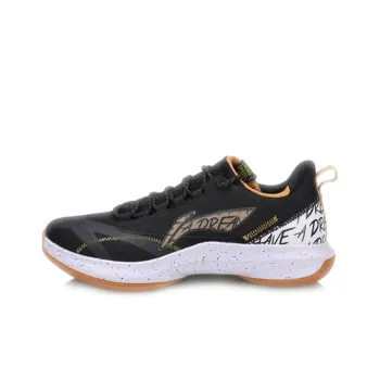 LiNing Speed 6 V2 Cushioning, Slip Resistant, Lightweight Low Top Basketball Shoes Black White