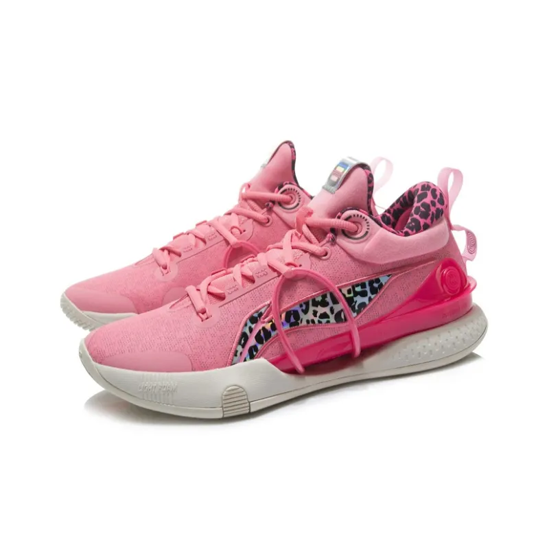 LINING Speed 8 Basketball Shoes Men Low-Top Geranium Pink-2