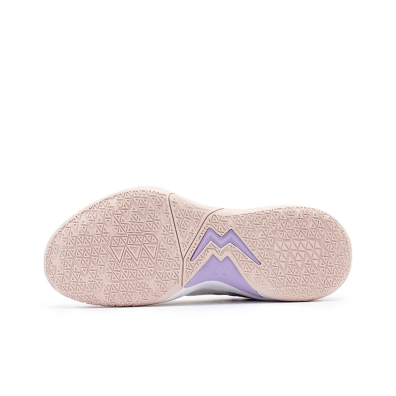 361° Big3 4.0 SWITCH Love Is Priceless Anti-Slip Wear-Resistant Low-Top Basketball Shoes Men's White Purple-4