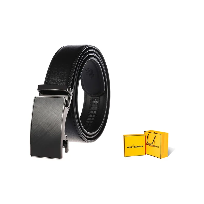 FREE RABBITⅡ Minimalist Style Casual Belt For Young And Middle Aged Professionals 3.5cm Width Men's-0