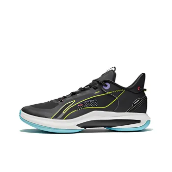 LiNing Shock Absorbers With Slip Resistant And Abrasion Resistant Properties Low Top Performance Basketball Shoes Black
