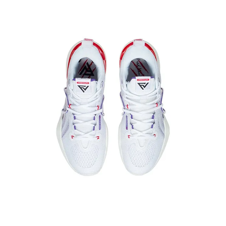 LINING Speed 8 Basketball Shoes Men Low Top Standard White-3