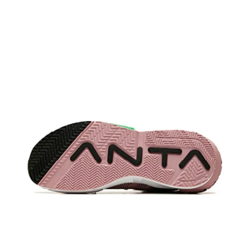 Dragon Ball x Anta Cushioning Anti Slip And Wear Resistant Mid Top Basketball Shoes Women's Black Pink-3