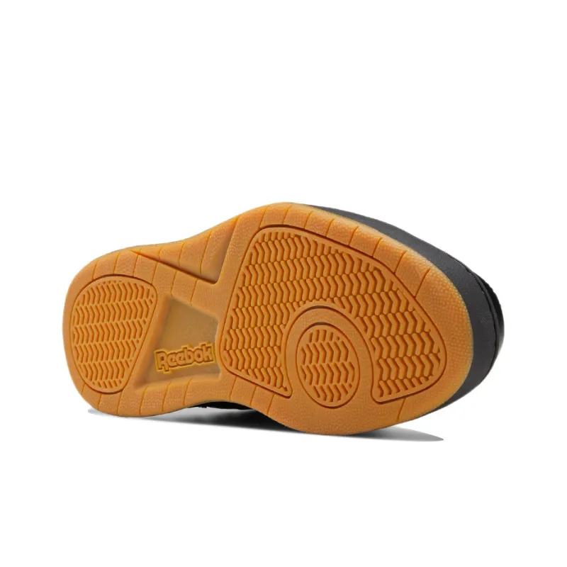 Reebok Royal BB4500 2 Cushioning Anti-Slip And Wear-Resistant Coverage Mid-Top Basketball Shoes Men's Black Yellow-4