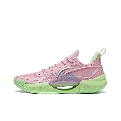 LINING Super Light V2 Basketball Shoes Men Low-Top Pink