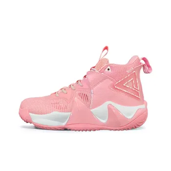 PEAK Power Collection Mammoth 7.2 Durable Breathable High Top Basketball Shoes Pink