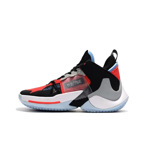 Jordan Why Not Zer0.2 Basketball Shoes Unisex Low-Top Red/Blue/White