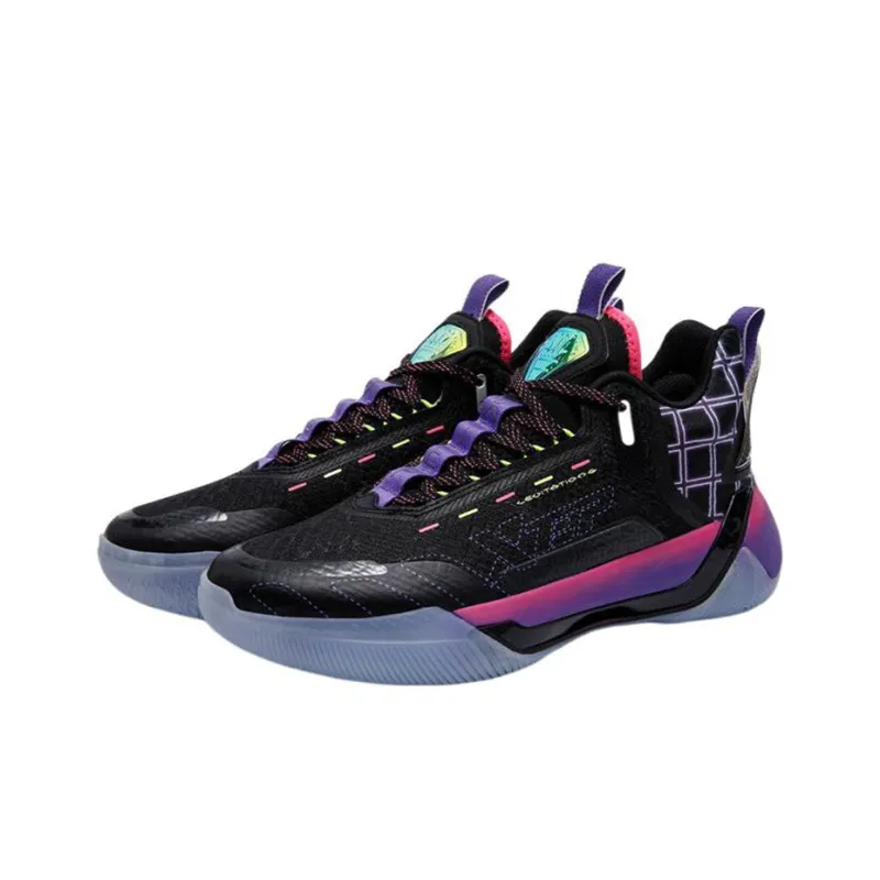XTEP Levitation 6 Basketball Shoes Men Mid Top Black/Red-1
