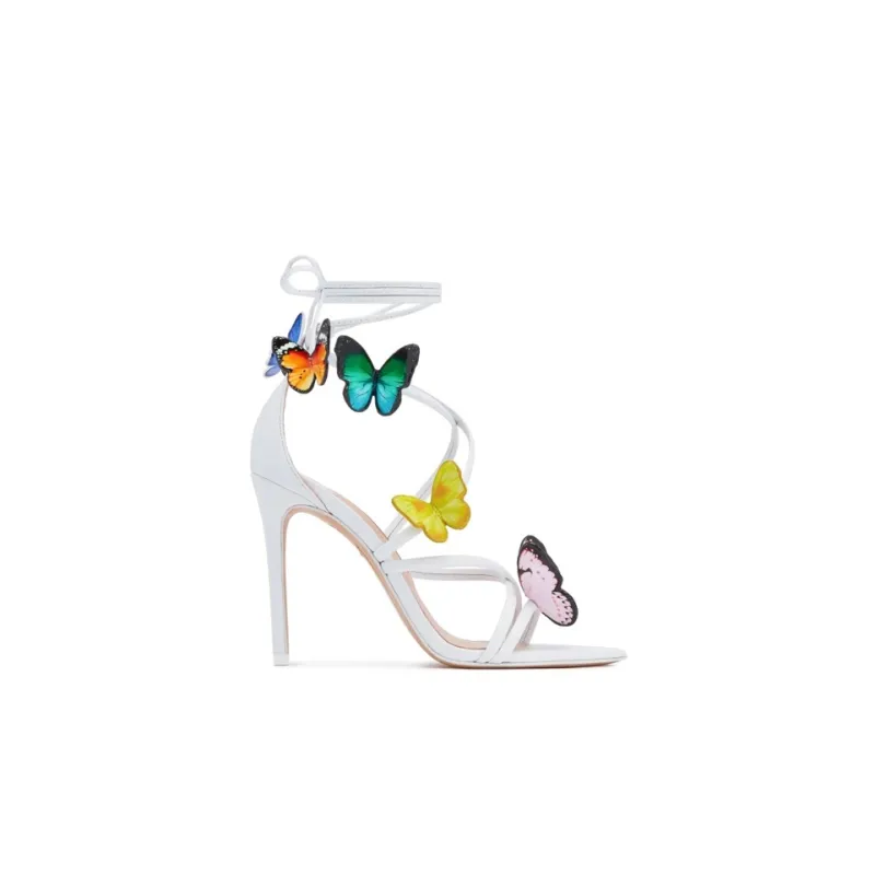 Sophia Webster One-Strap Sandals 10cm Women's White-1