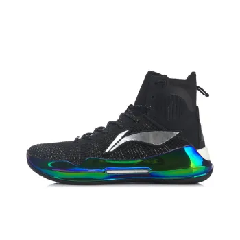 LiNing YuShuai 13 Boom Anti Slip Wear Resistant High Top Basketball Shoes Aurora Black