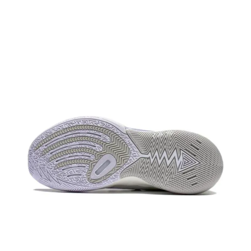 LINING Power 9 Basketball Shoes Men Mid Top Standard White/Lavender-4