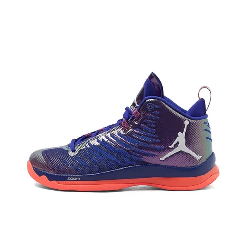 Jordan Super.Fly 5 Basketball Shoes Men Mid-Top Blue/Purple/Pink