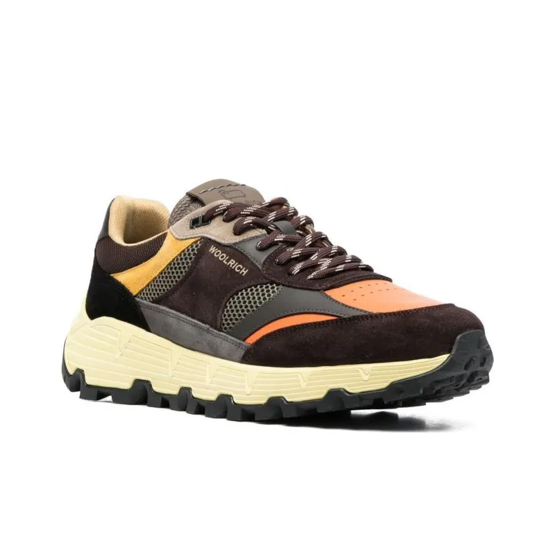 WOOLRICH Low-Top Sports Casual Shoes Men's Brown Orange-2
