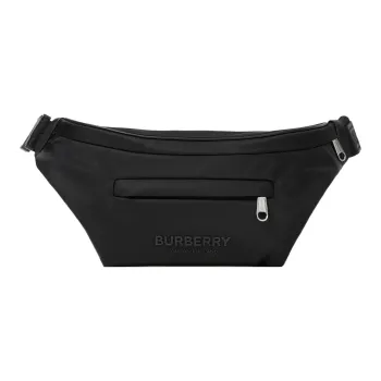 Burberry Leather Fanny Pack Men's Black
