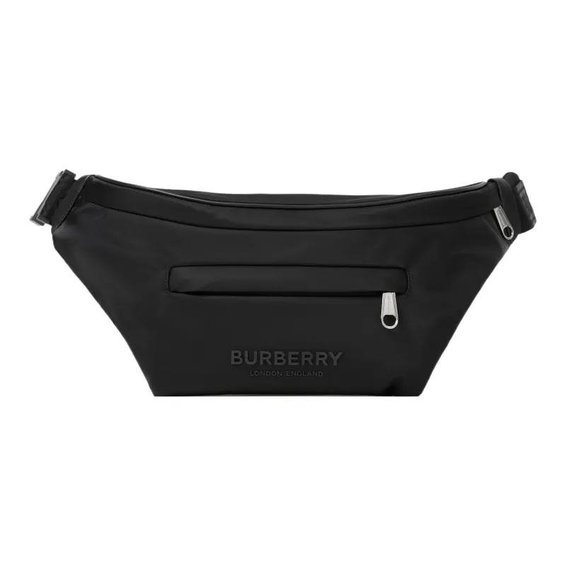 Burberry Leather Fanny Pack Men's Black-0