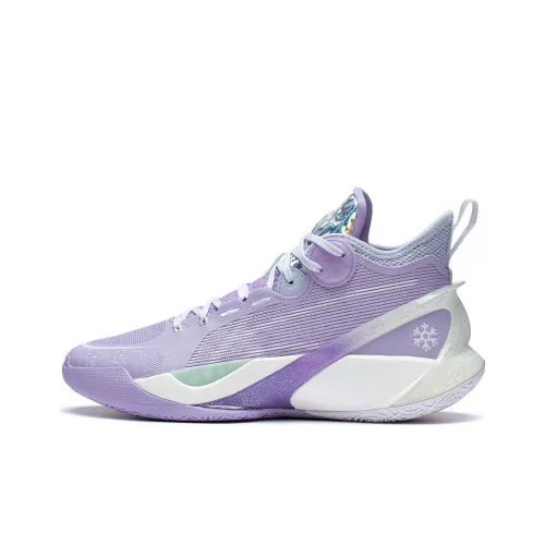 LINING SONIC 10 Ultra Basketball Shoes Men Mid-Top Purple/White