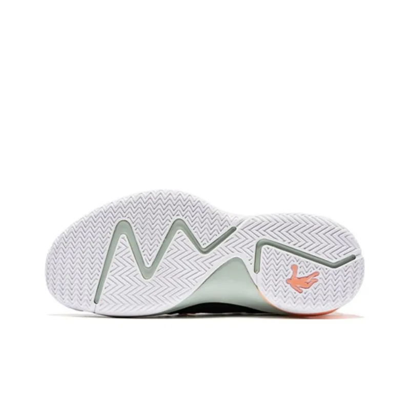 QIAODAN Broken Shadow 1.0 Basketball Shoes Men Mid Top Black Orange-4