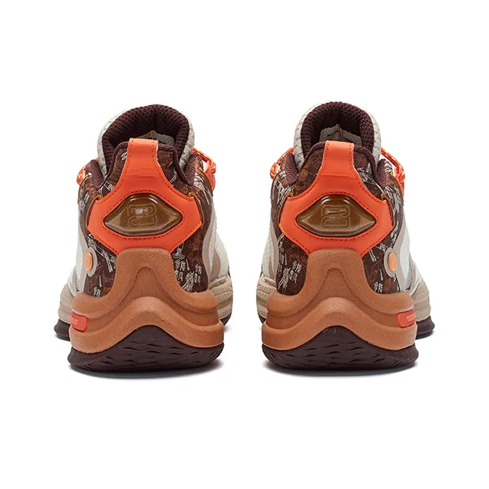 361° Aaron Gordon AG2 Wear Resistant Slip Resistant Mid Top Performance Basketball Shoes Men's Beige Umber-3