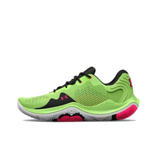 Under Armour Spawn 4 Basketball Shoes Men Low-Top Green